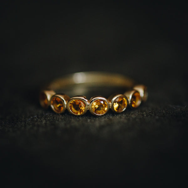 Marie Ring 18K Gold Plated Sterling Silver with 3mm Stone Elegant Timeless Jewelry