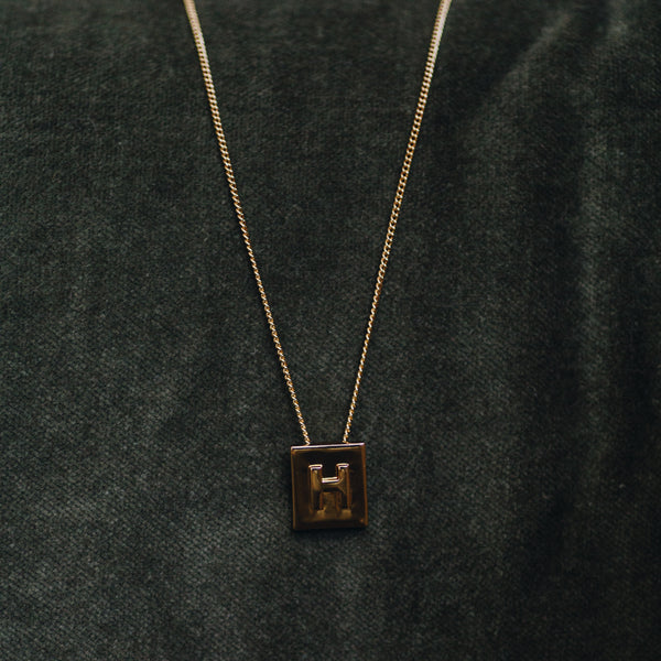 La Lettre - 18K Gold Plated Initial Necklace