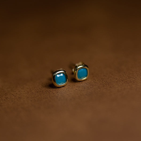 Pauline - 18k Gold Plated Sterling Silver Stud Earrings